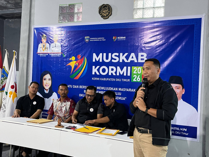 Estafet Baru Olahraga Masyarakat: Dwi Seva Prasetyo Nakhodai KORMI OKU Timur