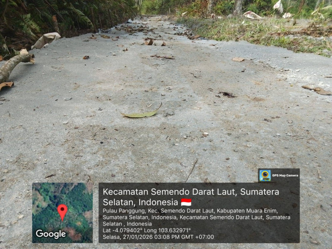 Proyek Jalan Usaha Tani DD 2025 Desa Pulau Panggung Di Pertanyakan
