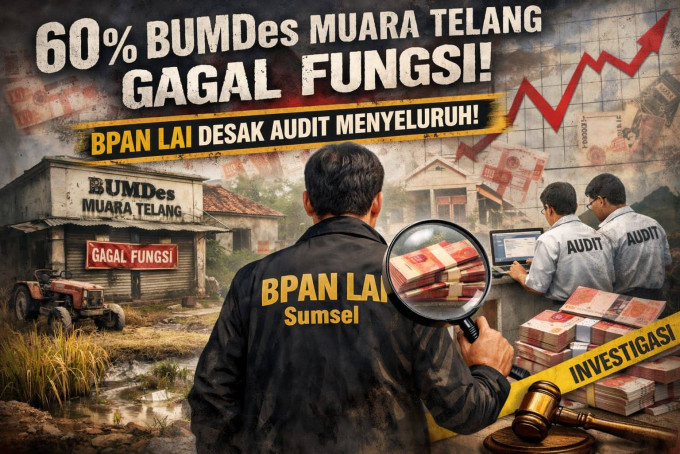 60 Persen BUMDes Muara Telang Gagal Fungsi, BPAN LAI Sumsel Desak Audit Mendalam