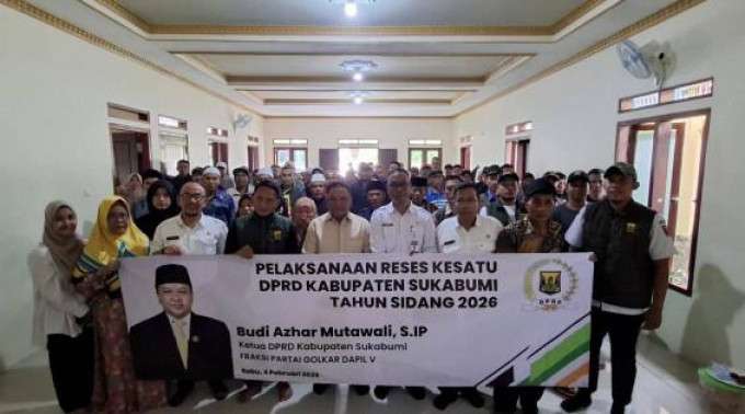 Ketua DPRD Kabupaten Sukabumi Budi Azhar Mutawali Gelar Reses ke I Tahun 2026, Realisasi Aspirasi Warga Terwujud Lewat APBD