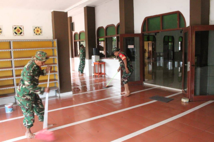 Sambut Ramadhan 1447 H, Pangdam II/Sriwijaya Instruksikan Karya Bakti Pembersihan Masjid