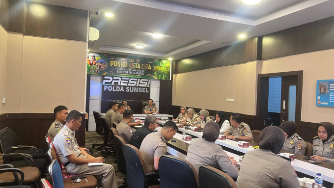 Polda Sumsel Rapat Persiapan Menyambut Bulan Suci Ramadhan dan Kesiapan Safari Ramadhan Forkopimda Sumsel 