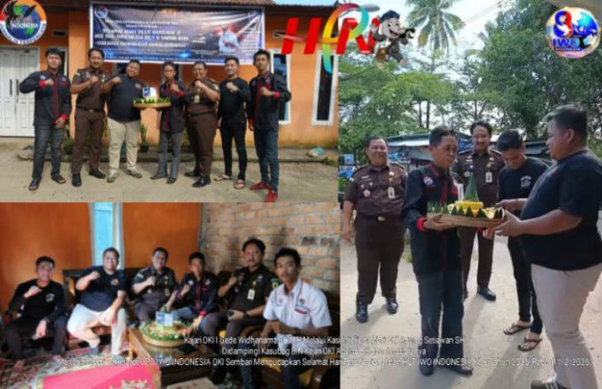 Kajari OKI Ucapkan Selamat HPN dan HUT IWO INDONESIA Ke 8 Tahun 2026 Di Sekretariat DPD IWO INDONESIA OKI 