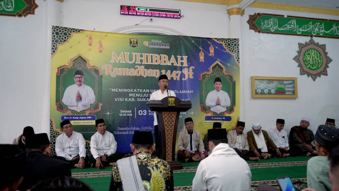 Wakil Bupati Sukabumi Ajak Masyarakat Tingkatkan Keimanan dalam Muhibah Ramadan 1447 H di Simpenan