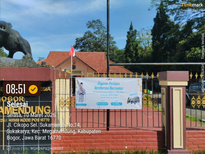 Polsek Megamendung Hadir Untuk Masyarakat Siap Melayani Penitipan Kendaraan serta Barang Berharga Lainnya Yang Ditinggal Mudik Agar Lebih Aman, Tidak Dipungut Biaya Apapun 
