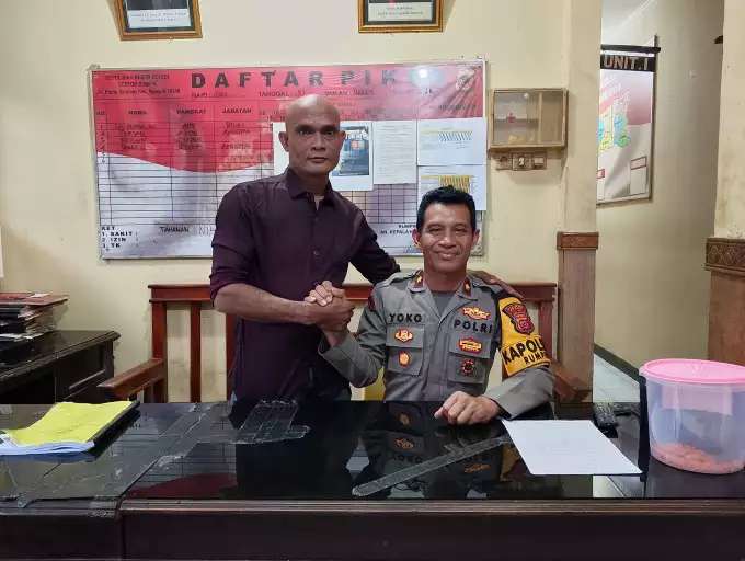 Kapolsek Rumpin kompol Suyoko Terima Kunjungan Awak Media