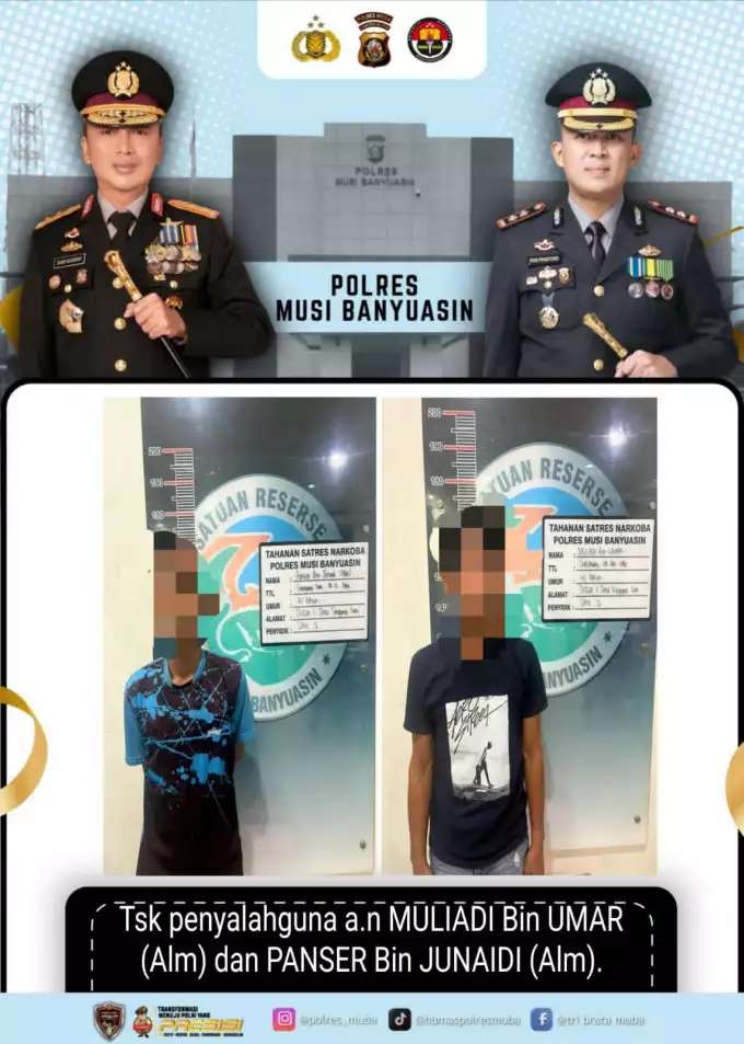 Dua Operasi Satu Malam, Polres Muba Arahkan Tiga Pengguna Sabu ke Program Pemulihan