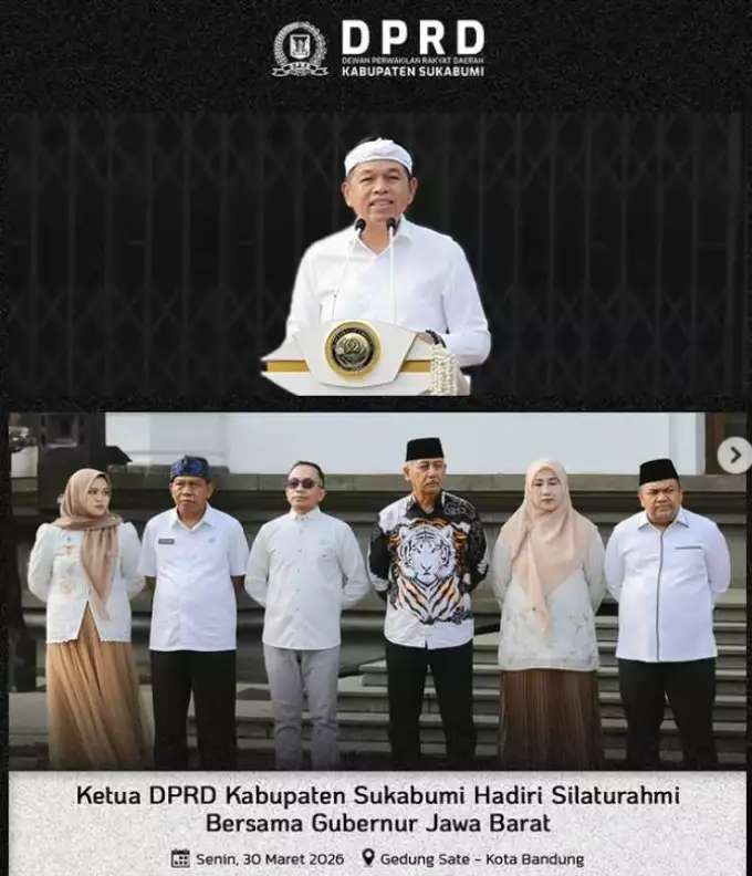 Ketua DPRD Sukabumi Hadiri Silaturahmi Bersama Gubernur Jawa Barat, Perkuat Sinergi Pembangunan Daerah