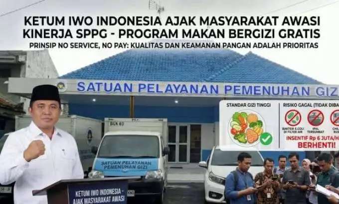 IWO Indonesia Desak Pengawasan Ketat Program MBG, Tak Ada Ampun bagi Mitra Lalai