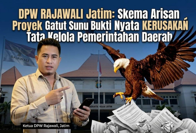 Kasus Suap Gatut Sunu, DPW Rajawali Jatim: Jangan Ada yang Dilindungi, Semua Pelaku Harus Dihukum Berat 