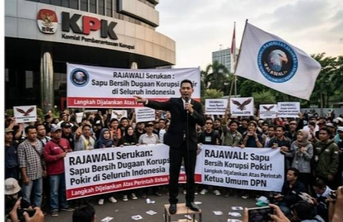 Dukung Pengawasan KPK, RAJAWALI Jatim Jalankan Instruksi DPN: Sapu Bersih Praktik Korupsi Anggaran Rakyat di Seluruh Indonesia