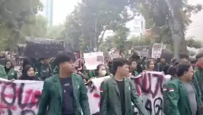 Ini 7 tuntutan demo mahasiswa di depan DPRD Sumut