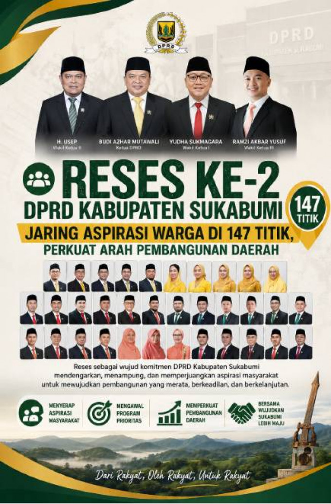 Reses Ke-2 DPRD Kabupaten Sukabumi Jaring Aspirasi Warga di 147 Titik, Perkuat Arah Pembangunan Daerah