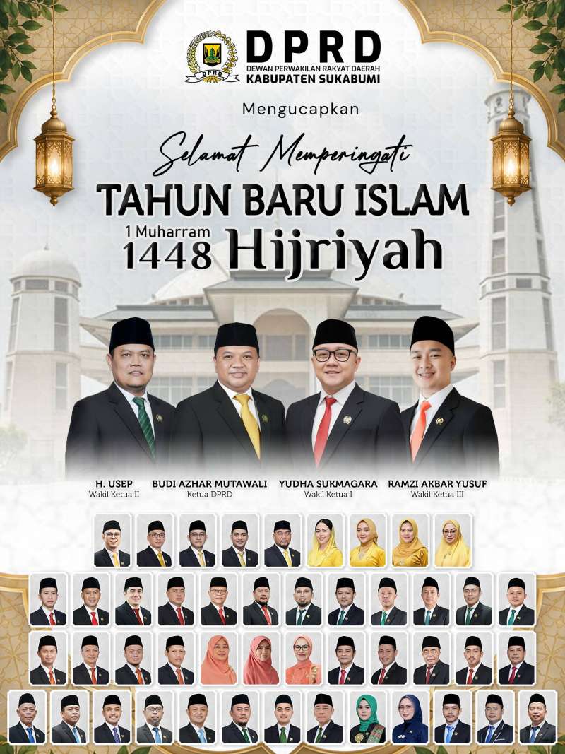 DPRD Kabupaten Sukabumi Mengucapkan Selamat Memperingati Tahun Baru Islam 1448 Hijriyah