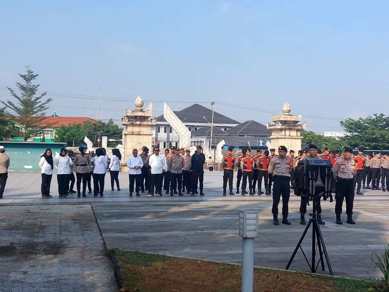 Polda Sumsel gelar gladi Ziarah Rombongan Hari Bhayangkara ke-80