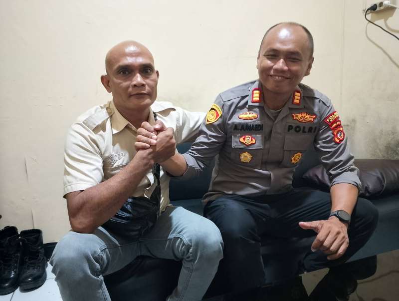 Kapolsek Nanggung Sambut Hangat Kedatangan Awak Media
