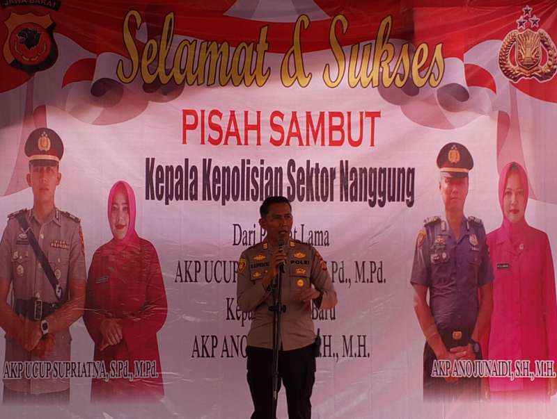 AKP Ano Junaedi Jabat Kapolsek Nanggung  Gantikan AKP Ucup Supriatna 