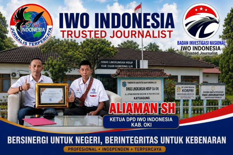 Fantastis! Anggaran Swakelola Jasa Kebersihan DLH OKI Tembus Rp4,284 Miliar, DPD IWO Indonesia Desak Transparansi Penuh