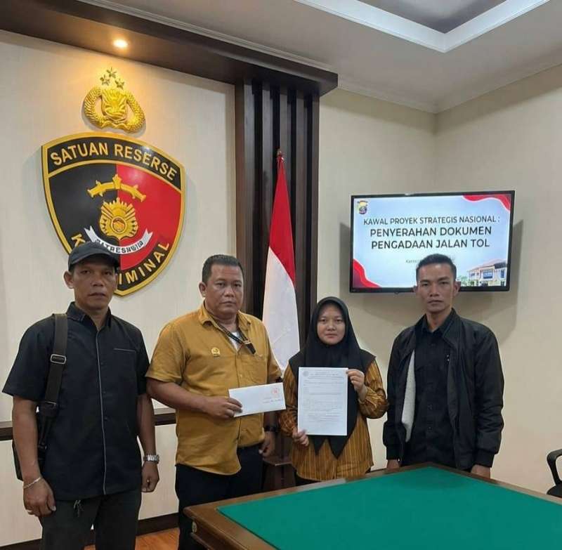 Tembusan Surat Klarifikasi Proyek Tol Trans Sumatera Diserahkan ke Polres Muba, Dorong Transparansi Pengadaan Material