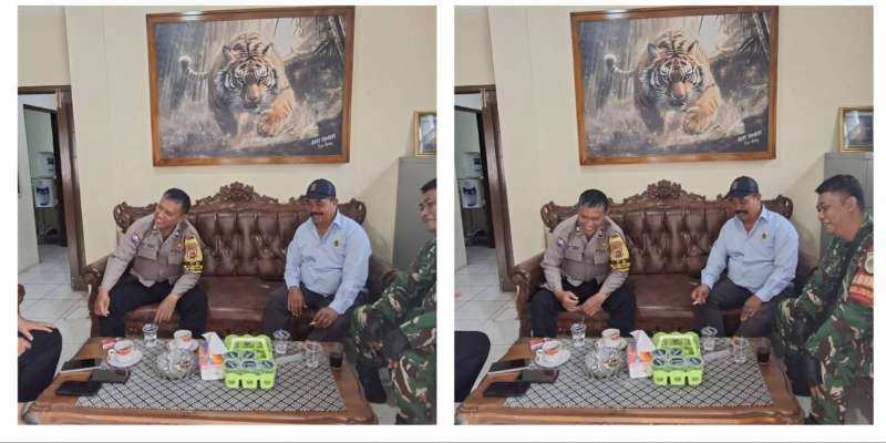 Polsek megamendung memperkuat sinegeritas TNI- POLRI, sambangi warga untuk keamanan wilayah