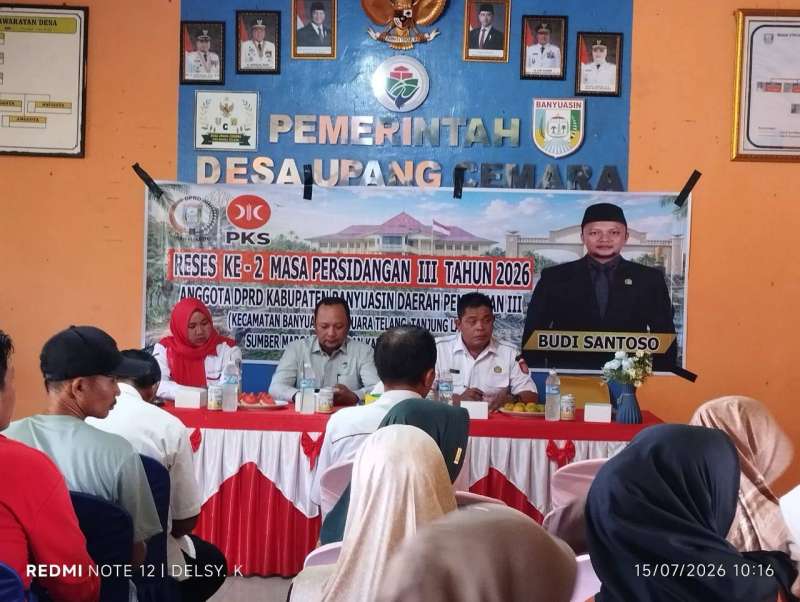 Budi Santoso Serap Aspirasi Warga Muara Telang, Perbaikan Tanggul, Jalan hingga Jembatan Antar Desa Jadi Prioritas