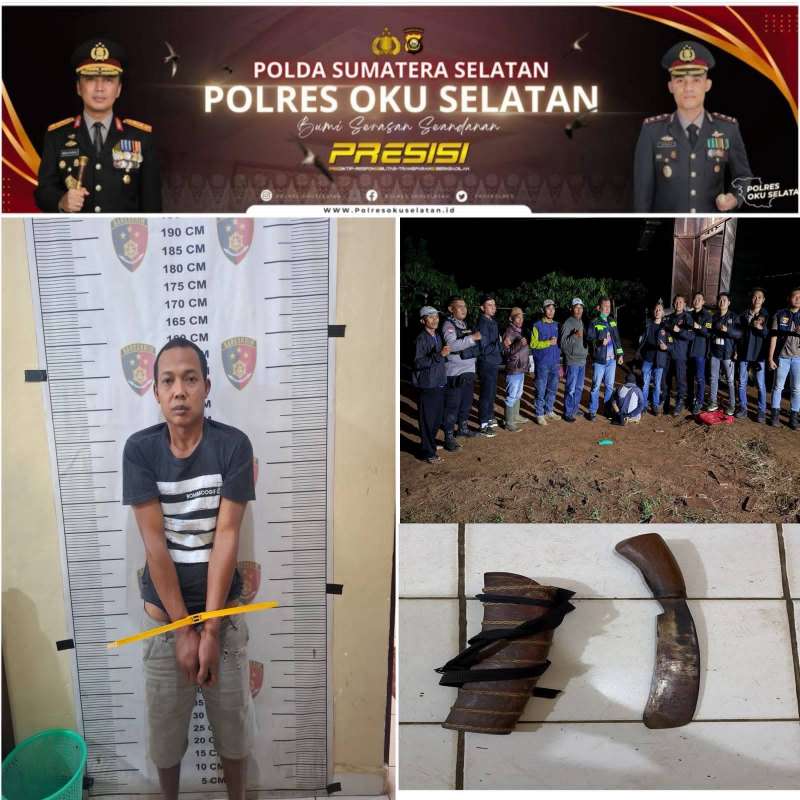 Gerak Cepat Polisi, Pelaku Pembunuhan di OKU Selatan Diamankan dalam Hitungan Jam