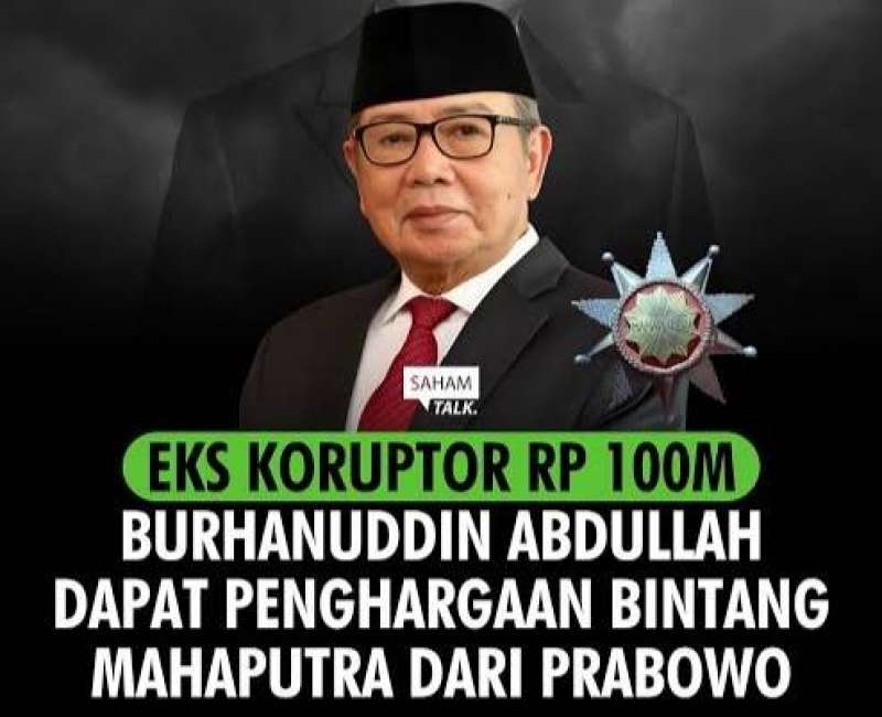 Kontroversi terpidana korupsi Burhanuddin Abdullah: Dari bintang Mahaputera kini disebut calon Gubernur BI