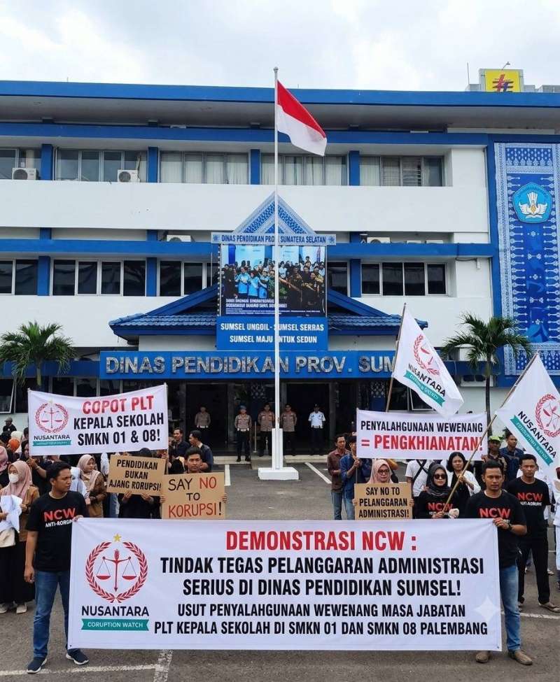 Dugaan Jabatan Cacat Hukum dan Indikasi KKN di Disdik Sumsel, EWNCW Buka Suara dan Tuntut Tindakan Tegas Gubernur