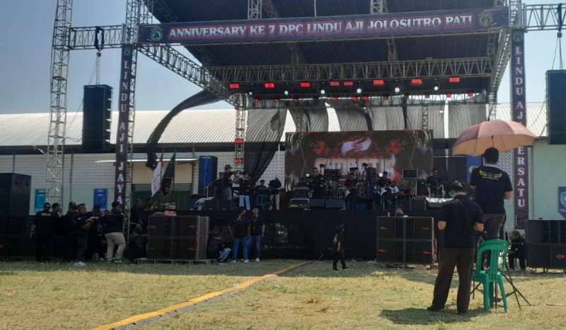 Ribuan Anggota Padati Anniversary ke-7 Lindu Aji Jolosutro DPC Pati, Kapolres Hingga Bupati Hadir