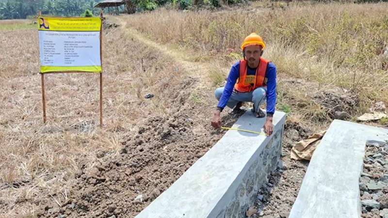 50 Hektare Sawah Rambay Tegalbuleud Bersiap Dialiri, Petani Sambut Pembangunan Irigasi Cipari Sawahlega