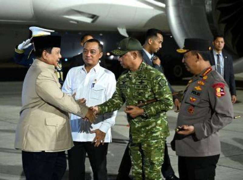 Prabowo tiba di tanah air usai kunjungi Vladivostok Rusia