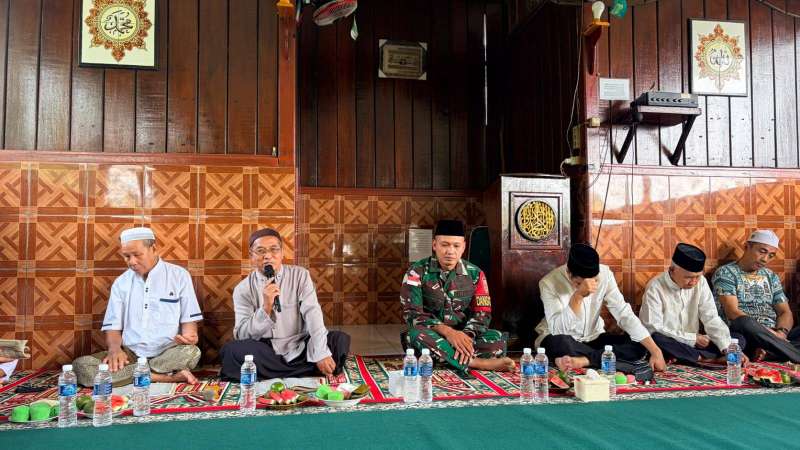 Pererat Ukhuwah di Garis Batas, Pos Kotis Satgas Yonarmed 13/Nanggala Gelar Peringatan Maulid Nabi Muhammad SAW 1448 H di Mushola Al-Mujahidin