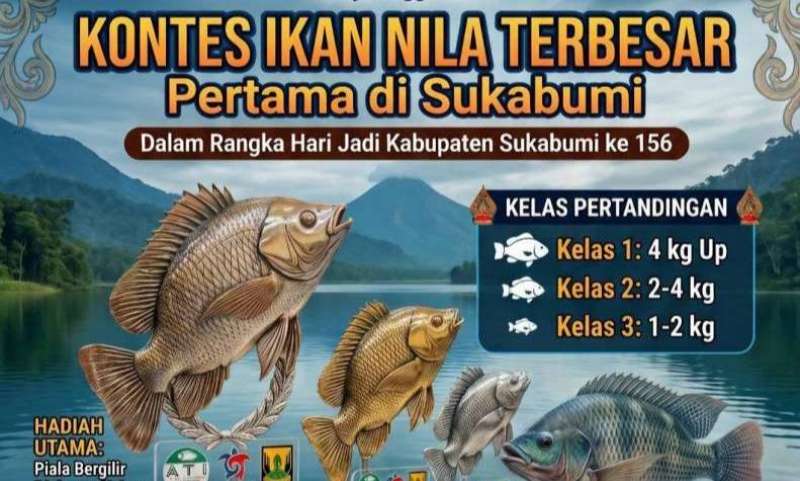 Kontes Ikan Nila Terbesar Pertama di Sukabumi Meriahkan HJKS ke-156