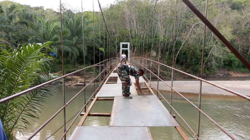 Jembatan Gantung Desa Garonggang Rampung Diperbaiki, Akses Warga Kembali Nyaman