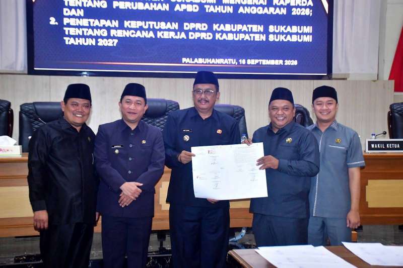 DPRD dan Pemkab Sukabumi Sepakati Perubahan APBD 2026, Tahapan Evaluasi Segera Berlanjut