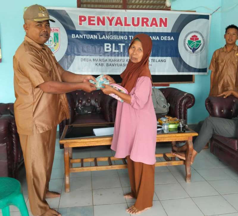 BLT-DD Marga Rahayu Disalurkan kepada 11 KPM, Bantuan Juli–September Rp450 Ribu