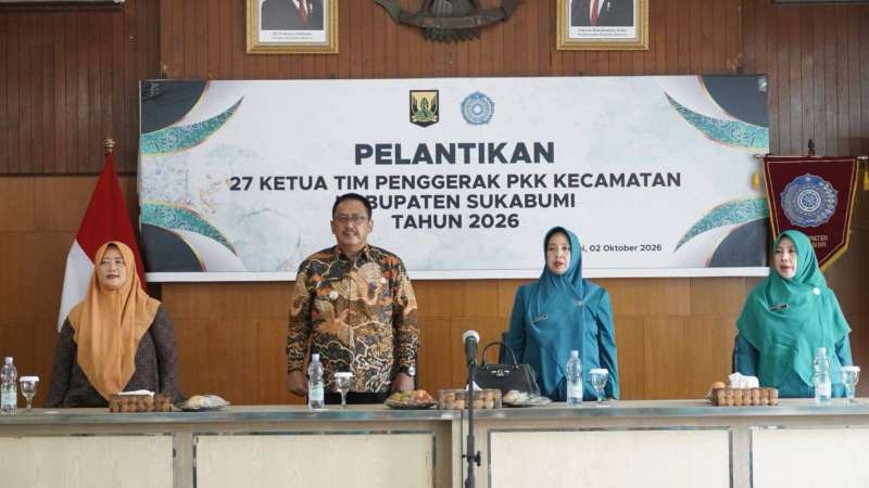 27 Ketua TP PKK Kecamatan Dilantik, Bupati Sukabumi Tekankan Kepekaan terhadap Persoalan Masyarakat