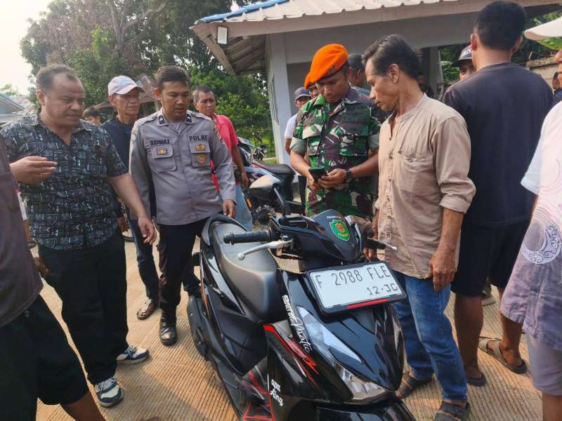 Hendak Curi Motor di Sukamulya, Terduga Pelaku Terseret Korban hingga 300 Meter dan Diamankan Warga
