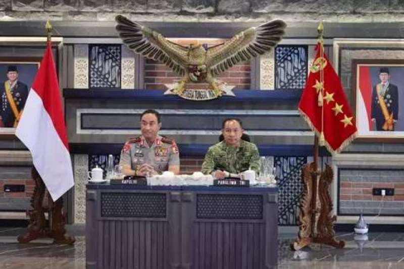 Temui Panglima TNI, Kapolri bahas narkotika hingga tambang ilegal