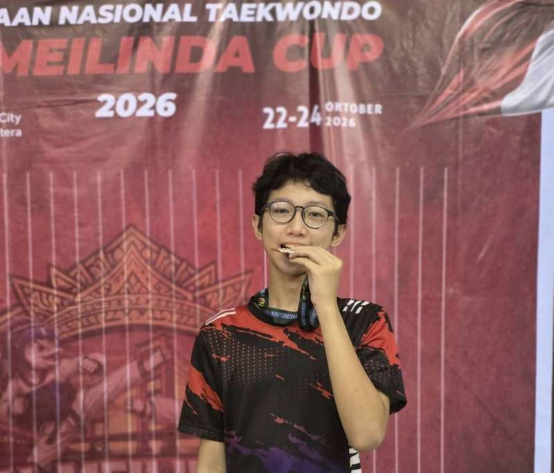 Luar Biasa! Berawal dari Hobi, Muhammad Alfatih Sukses Dominasi Podium Tertinggi Kejurnas Taekwondo Tingkat Nasional