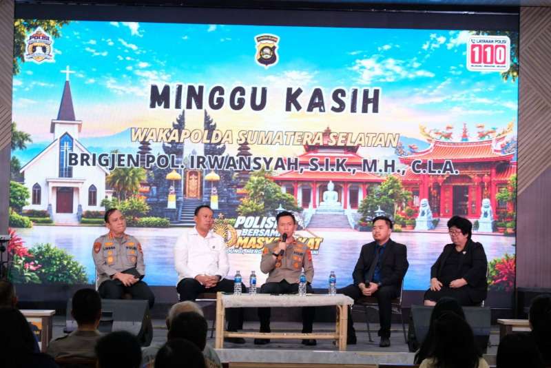 Pererat toleransi dan kemitraan Polda sumsel gelar Minggu Kasih