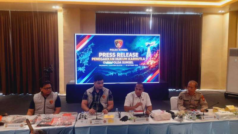 Polda Sumsel Perketat Penindakan Karhutla, 43 Laporan Perkara Perorangan Ditangani