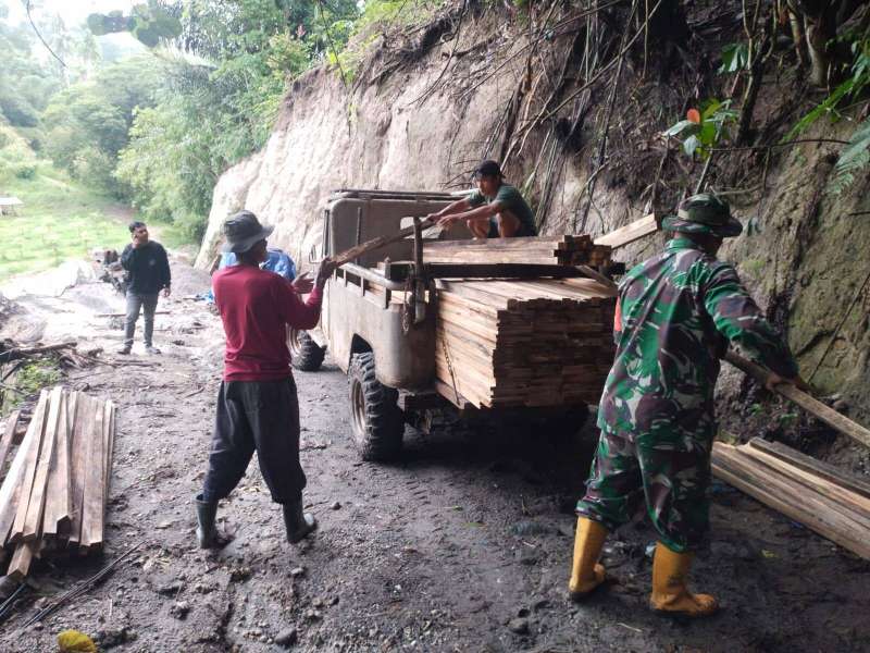 Pembangunan Jembatan Beton di Juhar Ginting, Karo, Capai 60 Persen