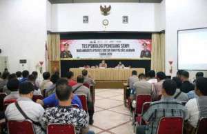 Polres Gresik Adakan Tes Psikologi Antisipasi Penyalahgunaan Senpi.