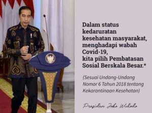 Inilah PP Pembatasan Sosial Berskala Besar untuk Percepatan Penanganan Covid-19