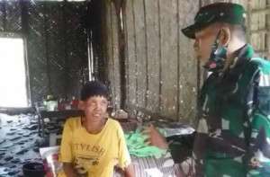 Danramil Petarukan, Pemalang, Tindaklanjuti Laporan Janda yang Rumahnya Hampir Roboh