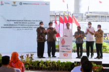 Presiden Jokowi Lepas Ekspor Perdana Smelter Grade Alumina