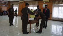 Gelar Pelantikan Penjabat Eselon II Dan Eselon III Digedung Kejaksaan Tinggi Kep.Bangka Belitung