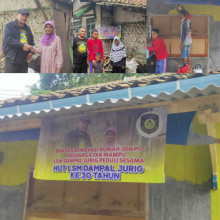 Milad LSM Dampal Jurig Jabar Ke 30 Tahun Diisi Dengan BAKSOS Renovasi Rumah Nenek Jompo Korban Kebakaran & Berikan Bantuan Sembako Warga Kec. Kadudampit