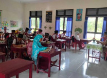 Awali Kegiatan Pembelajaran Di Bulan Ramadhan, Siswa-siswi SDN 01 MARGO DADI Antusias Laksanakan Tadarus Al-Qur`an